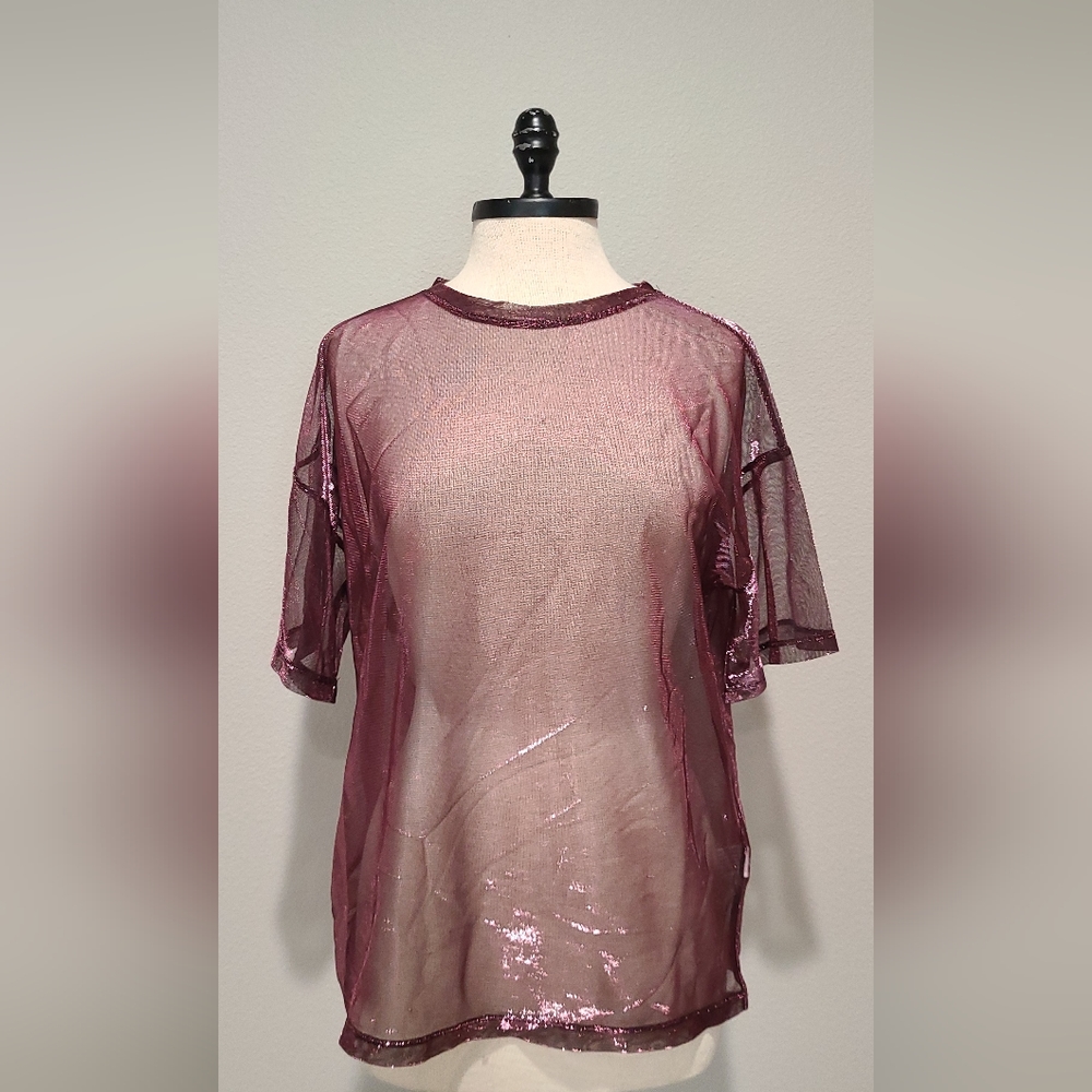 Sheer Purple Top